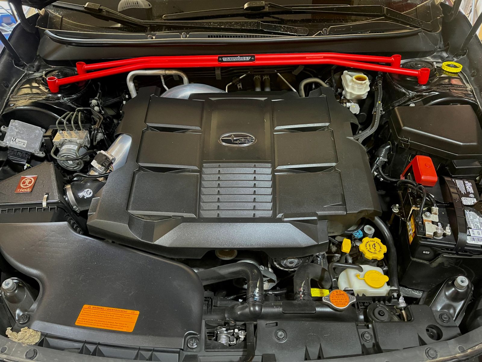 Engine bay cleaned and dressed