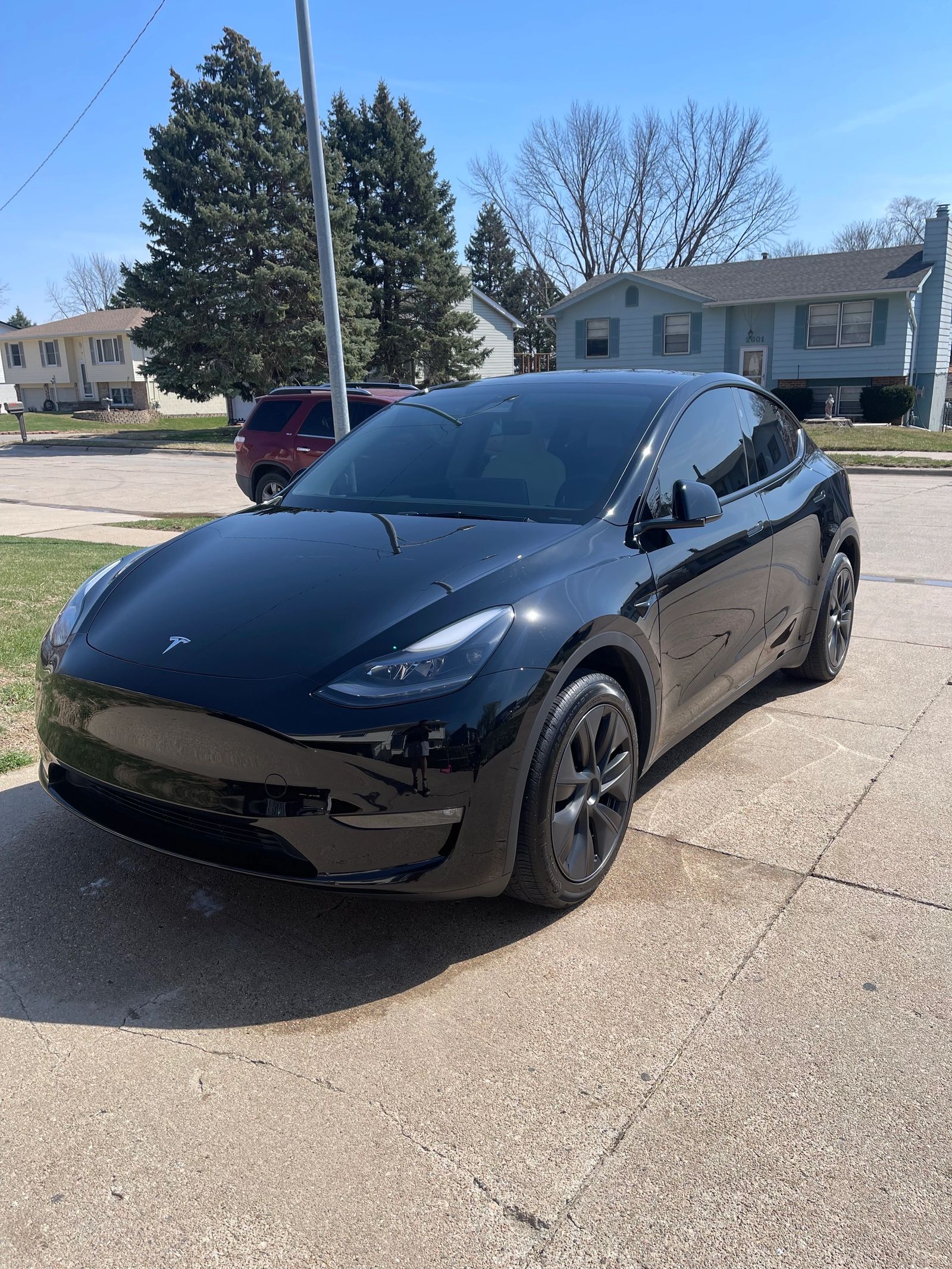 Tesla Model Y after exterior detail